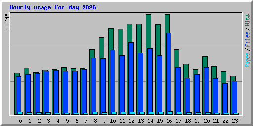 Hourly usage for May 2026