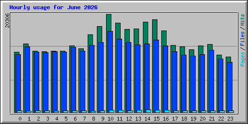 Hourly usage for June 2026