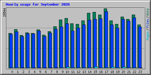 Hourly usage for September 2026